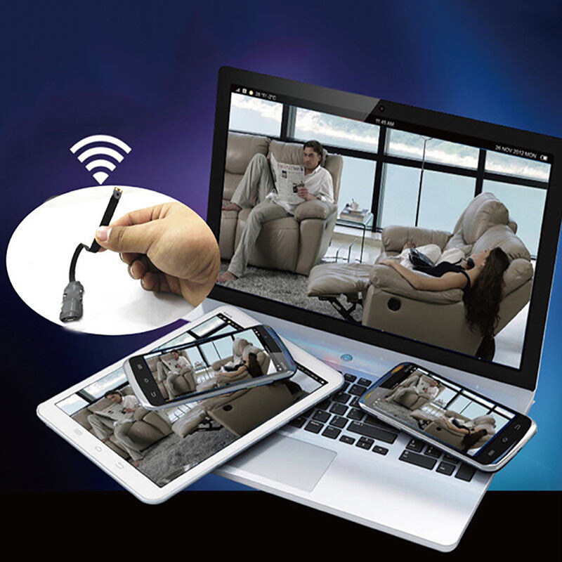 Eccao WIFI IP Pinhole Spy Camera Wireless Mini Nanny Cam Digital Video Hidden DVR New