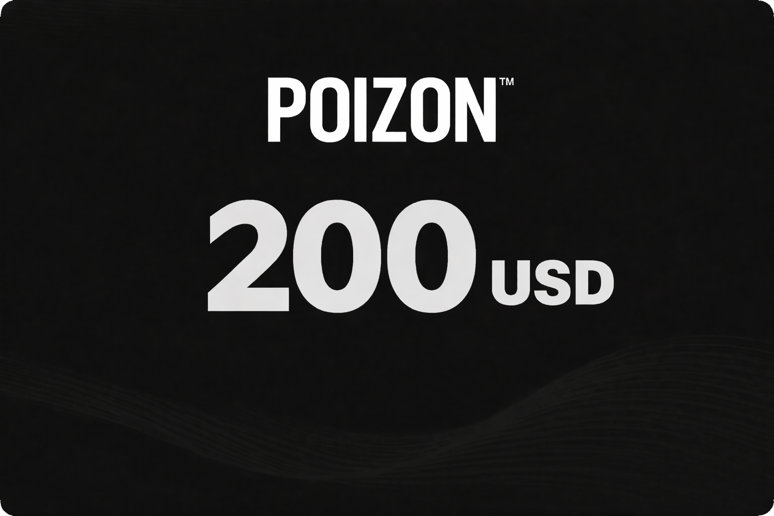 POIZON Electronic Card Classic 200$