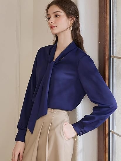 French Neckline Shirt Women's Spring and Autumn Shirt top