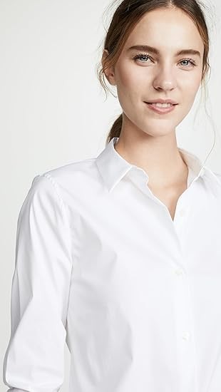 Theory Women's Luxe Tenia Button Down Blouse