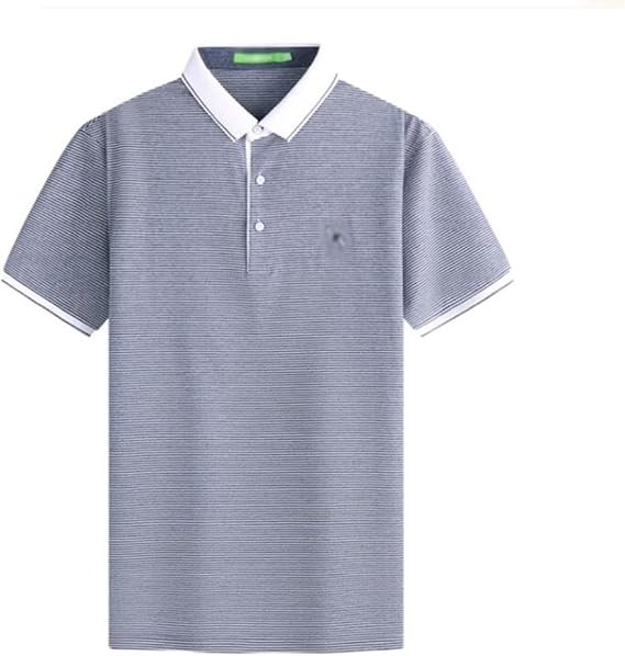 Short Sleeve Stereo Embroidered Cool Feeling T-Shirt Male Striped Casual Shirt