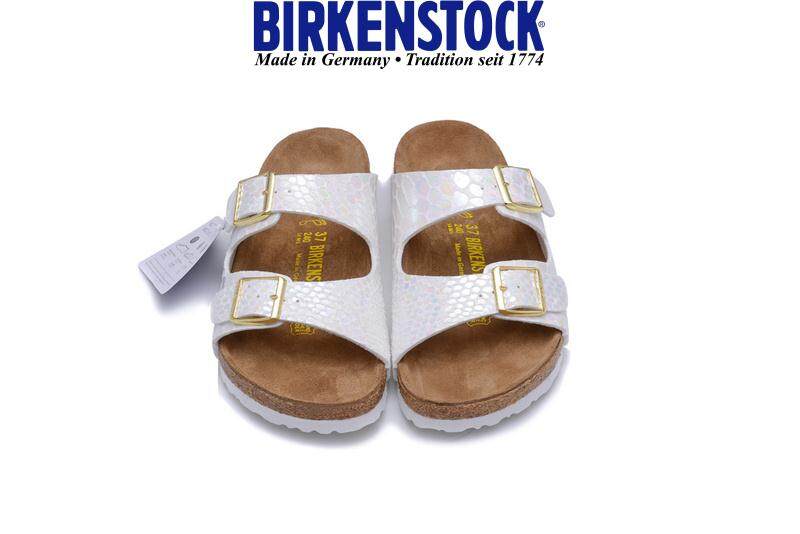 PayDay Discount Legit Germany BirkenstocksˉBK Birk Birkens Arizona Slippers Birkenstockss® Arizona Sandals Men And Women Unisex Size 34-46 (White Snake)Ready Stock