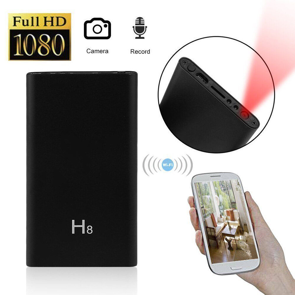 【Ready Stock】100% Original 4K WiFi Mini HD Hidden Spy Camera Mobile Power 1080P Mini Cam Wireless Spy Mini Camera Night Vision Mobile Activation Surveillance Camera Portable Digital 800 Megapixel Hi